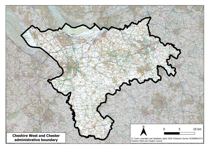 Map of Cheshire West and Chester