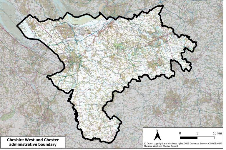 Map of Cheshire West and Chester